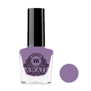 لاک براق ناخن آوایی مدل ساده شماره 138 رنگ بنفش