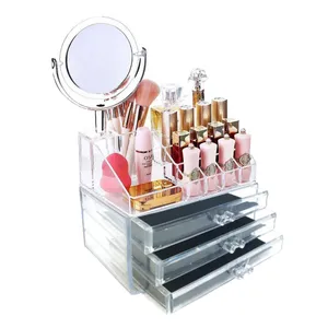 استند لوازم آرایش مدل beauty box آینه دار
