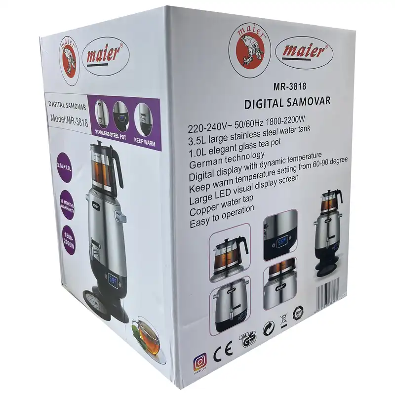 سماور برقی مایر مدل mr_3818 گنجایش 3.5 لیتر