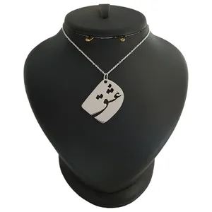 گردنبند نقره مردانه ترمه ۱ طرح عشق کد mas 00192