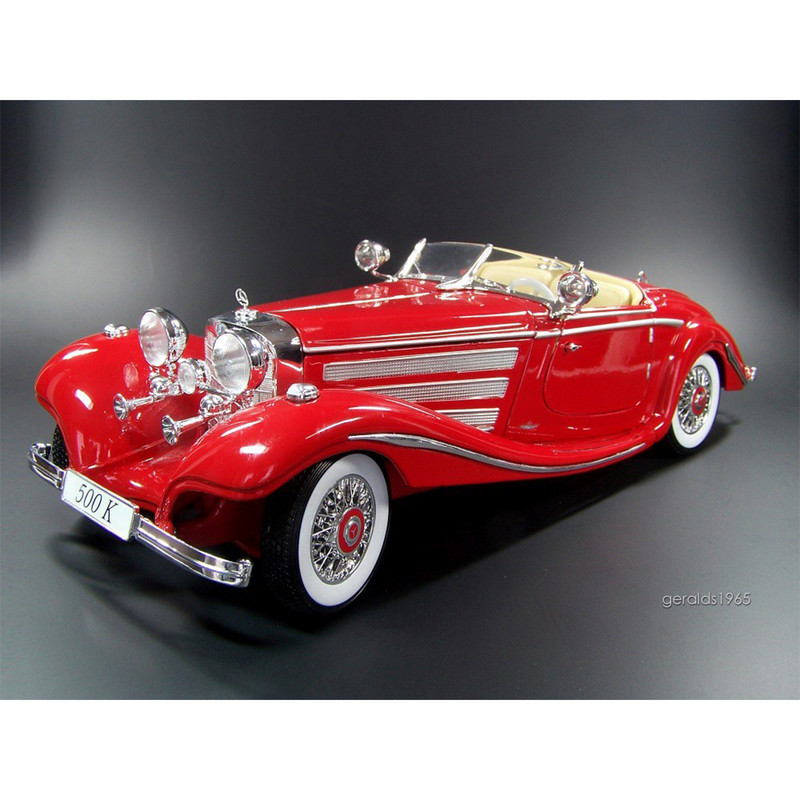ماکت ماشین مایستو مدل بنز 500 طرح Mercedes Benz 500K Type Specialroadster 1936