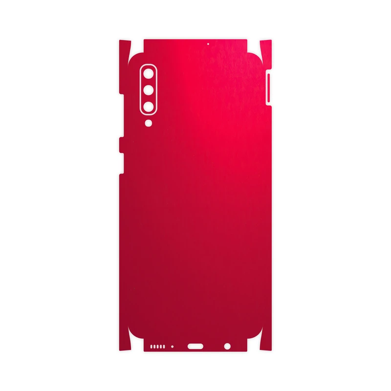 برچسب پوششی  ماهوت مدل Full skin-Matte-Warm-Red مناسب برای گوشی موبایل سامسونگ Galaxy A50