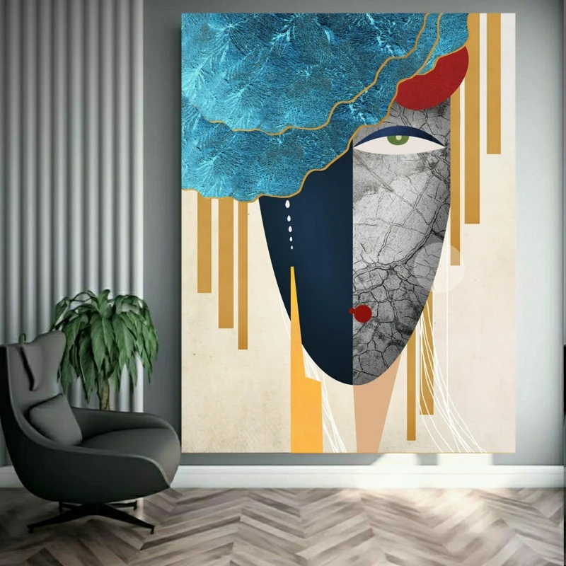  پوستر طرح نقاشی مدل انتزاعی کد FB105896