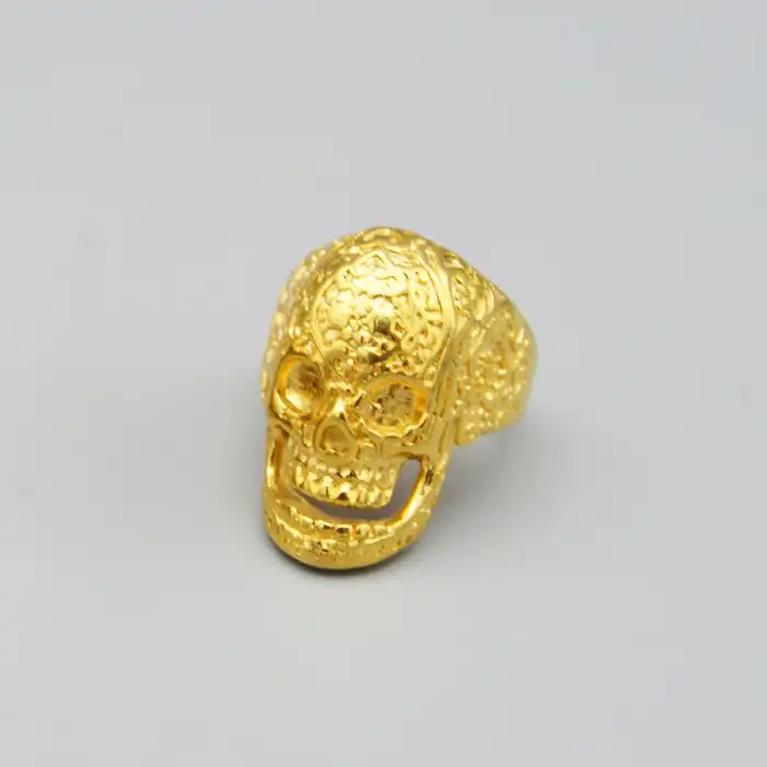 انگشتر مدل جمجمه آلیس کد Gld01