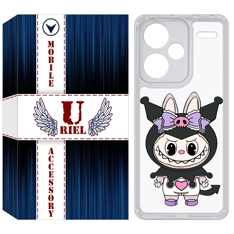 کاور یوریل مدل Clear کد 137 طرح لبوبو Labubu مناسب برای گوشی موبایل شیائومی Redmi Note 13 Pro Plus