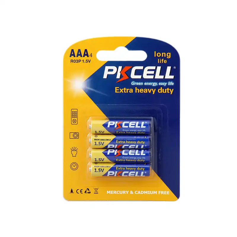 باتری نیم قلمی پیکی سل مدل Extra Heavy Duty بسته 4 عددی