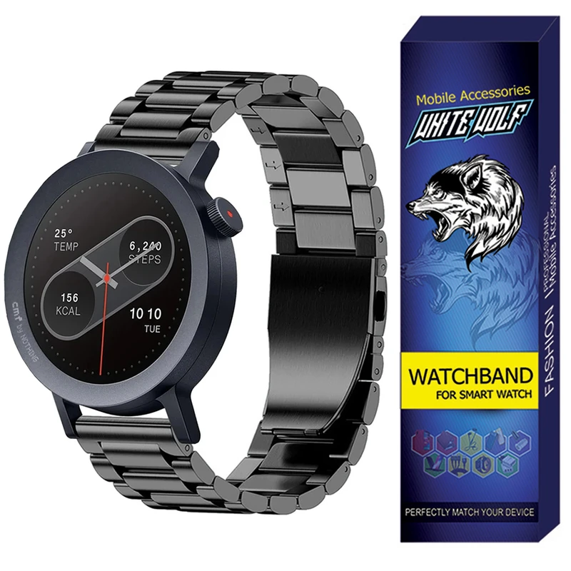 بند وایت ولف مدل WB-3Bead مناسب برای ساعت هوشمند ناتینگ CMF Watch Pro 2 / 22mm