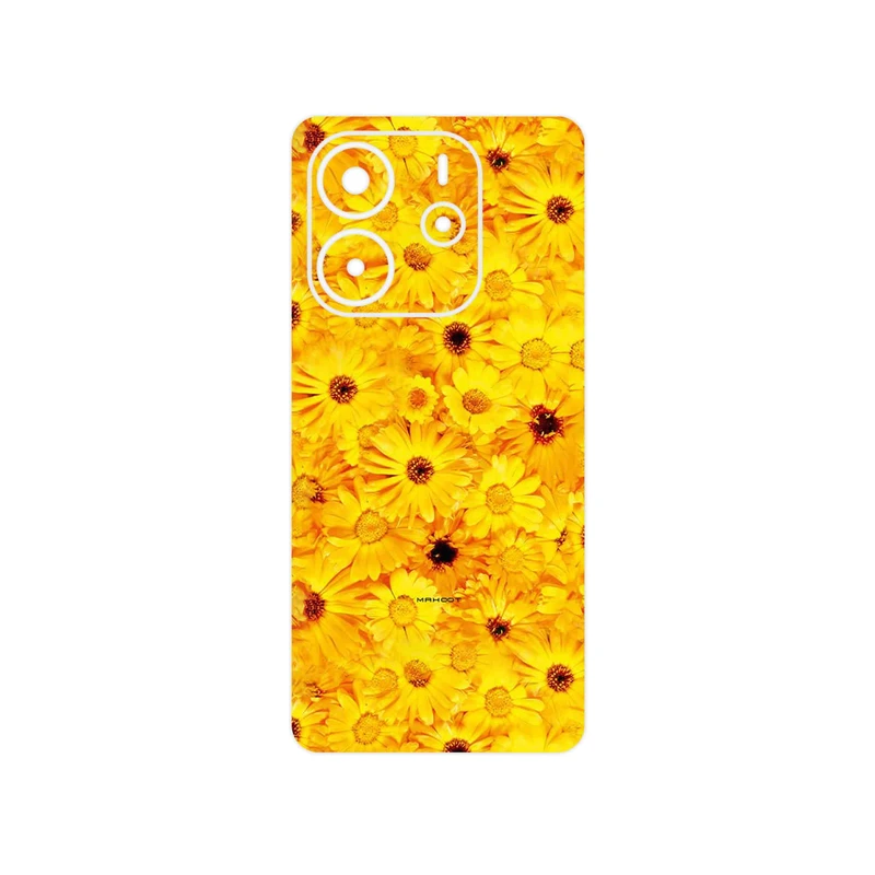 برچسب پوششی ماهوت مدل Yellow_Flower مناسب برای گوشی موبایل شیائومی Redmi Note 14 4G