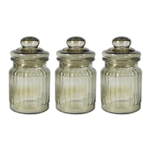 ست جای ادویه 3 تکه طرح ویو شیشه ای