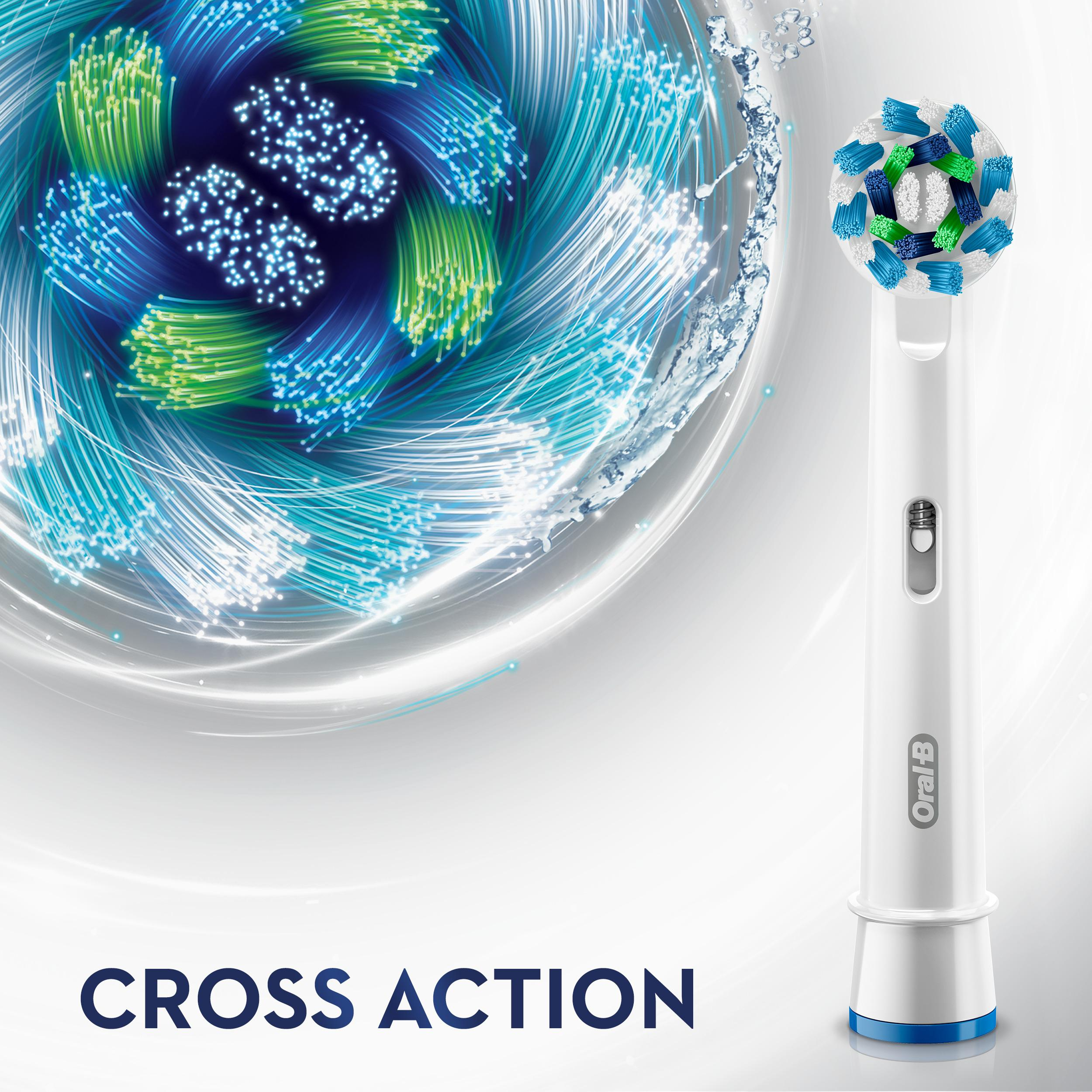 نمای سری Cross Action بهترین مسواک برقی Oral-B D100.413.1 برای تمیزکردن عمقی