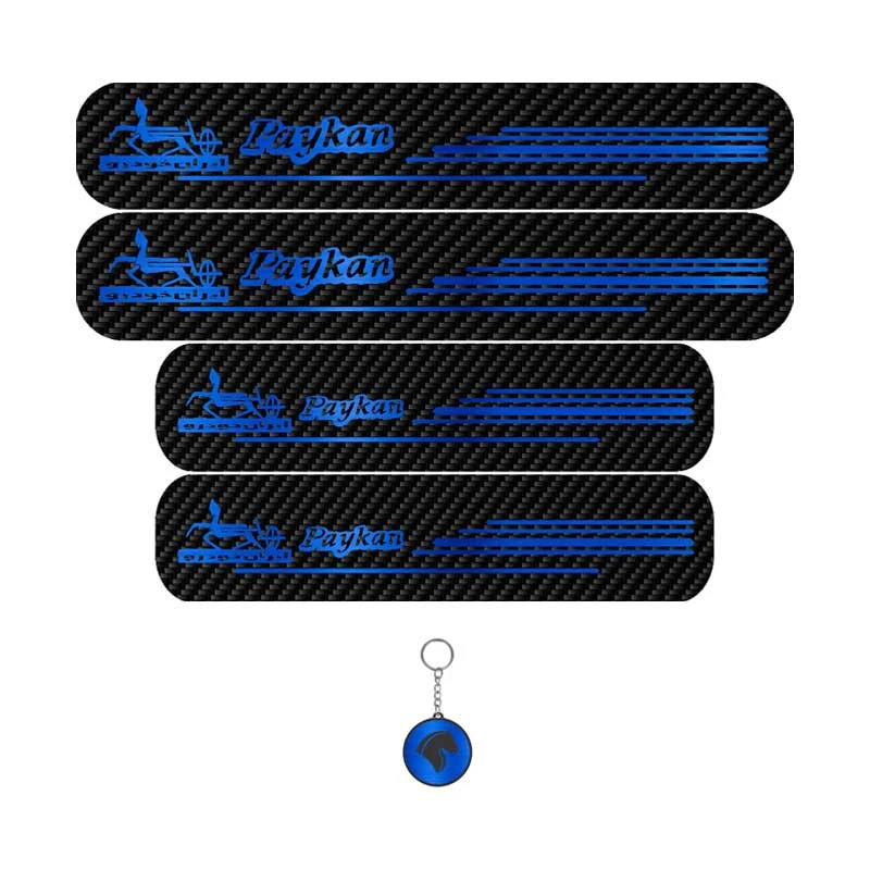 برچسب پارکابی خودرو لندمون کد LC016 MB مناسب برای پیکان مجموعه 4عددی به همراه جاکلیدی