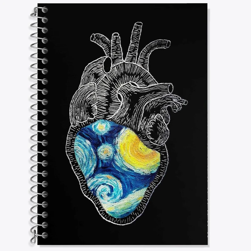 دفتر لغت 50 برگ خندالو مدل ونسان ونگوگ کد 25460