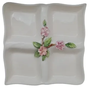 شکلات خوری سرامیکی هیوا طرح رز برجسته کد 8510852