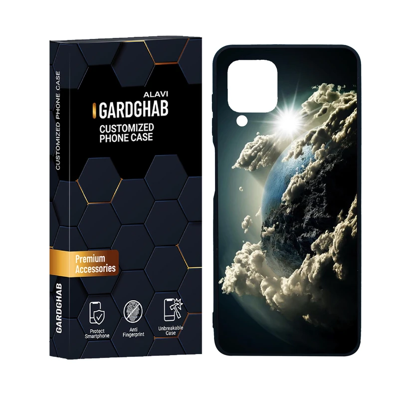 کاور گارد قاب علوی مدل دور ژله ای کهکشان مناسب برای گوشی موبایل سامسونگ Galaxy M32 4G