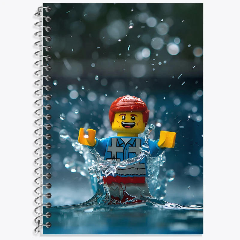 دفتر لغت 50 برگ خندالو طرح لگو (Lego) کد F6538