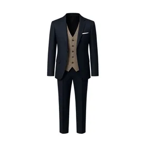 ست کت و شلوار و جلیقه مردانه مدل تک دکمه