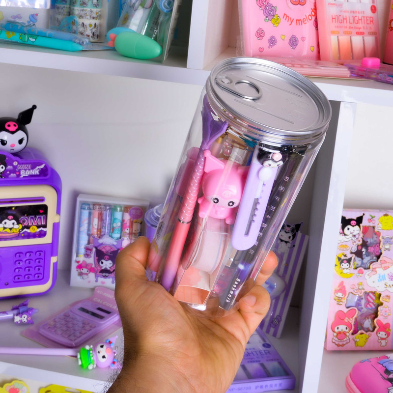 بسته لوازم تحریر مدل کرومی و گروه سانریو مجموعه 16 عددی