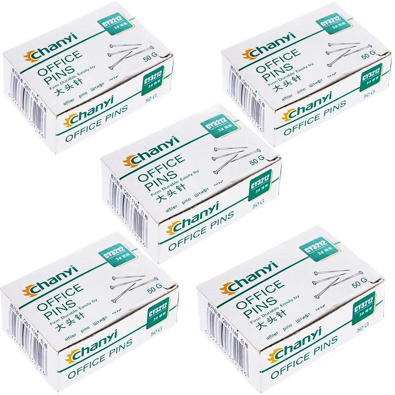 سوزن ته گرد چان یی مدل آفیس پینز بسته 5 عددی