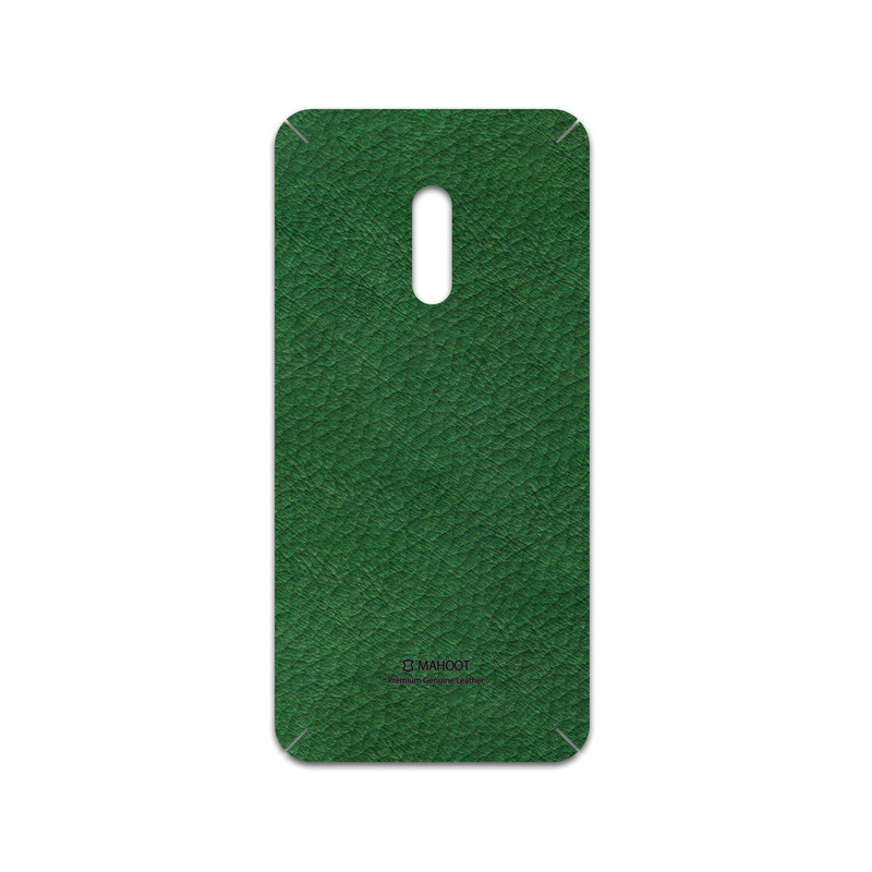 برچسب پوششی ماهوت مدل Green-Leather مناسب برای گوشی موبایل اپو Realme X