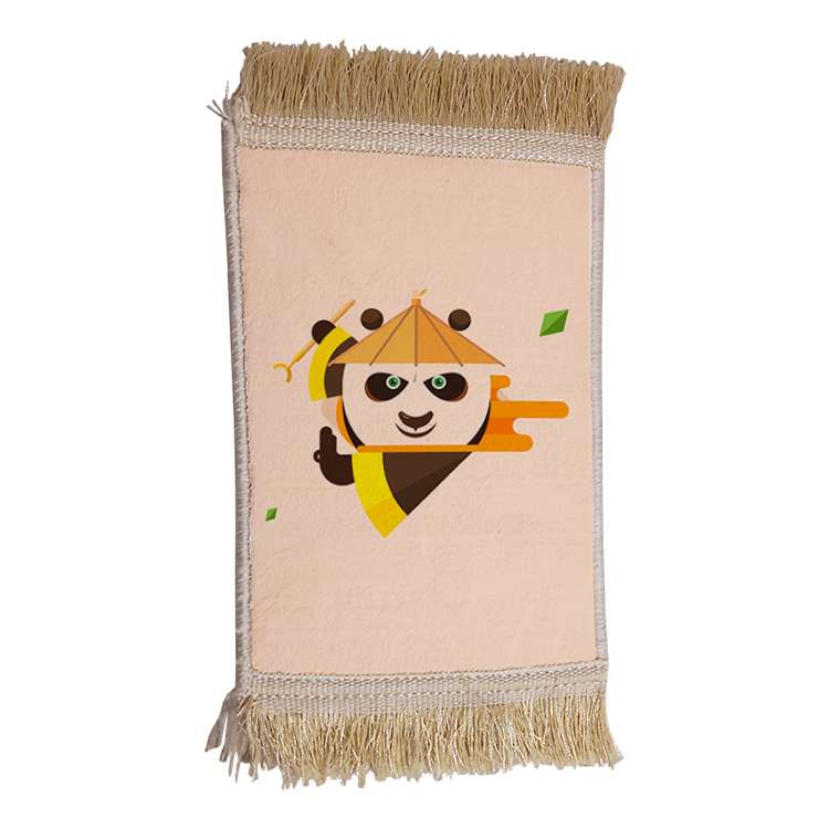 فرش ماشینی دیوارکوب مدل پاندا کونگ فو کار کد 98