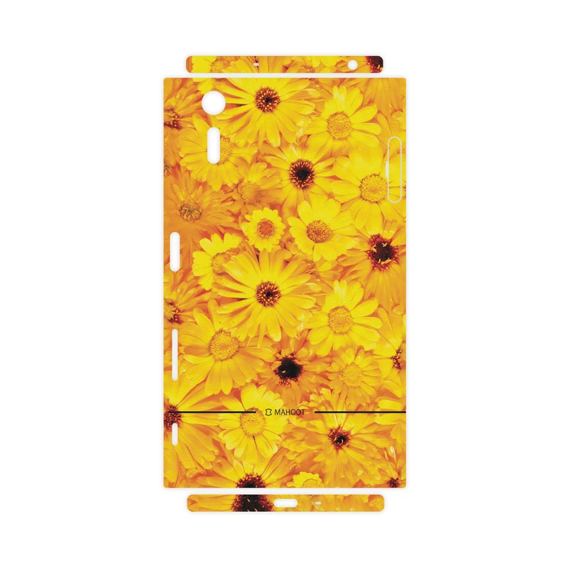 برچسب پوششی ماهوت مدل Yellow-Flower-FullSkin مناسب برای گوشی موبایل سونی Xperia XZ
