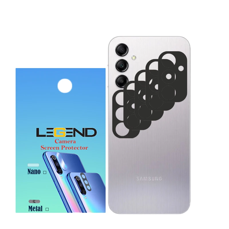 محافظ لنز دوربین لجند مدل فلزی مناسب برای گوشی موبایل سامسونگ Galaxy A14 بسته 5 عددی