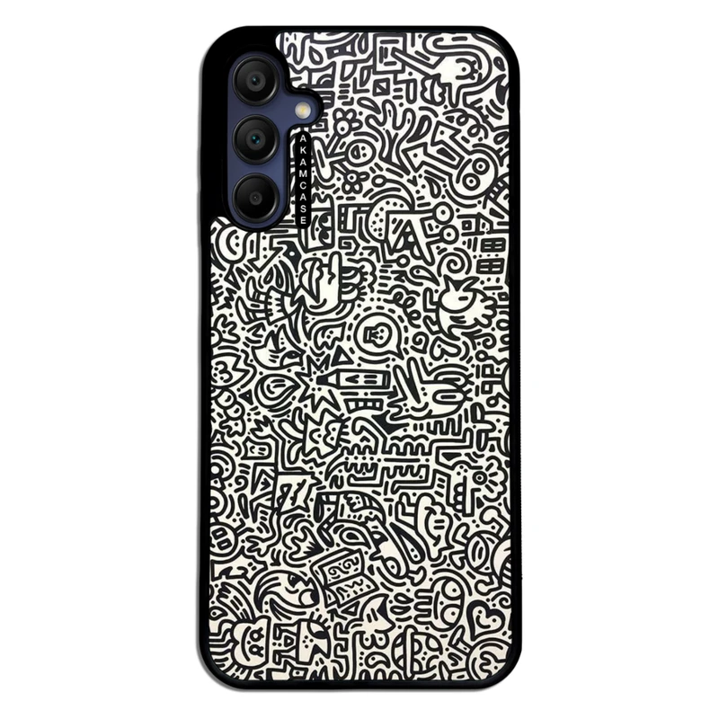 کاور آکام مدل AMC-WSGA15-DOODLE17 مناسب برای گوشی موبایل سامسونگ Galaxy A15