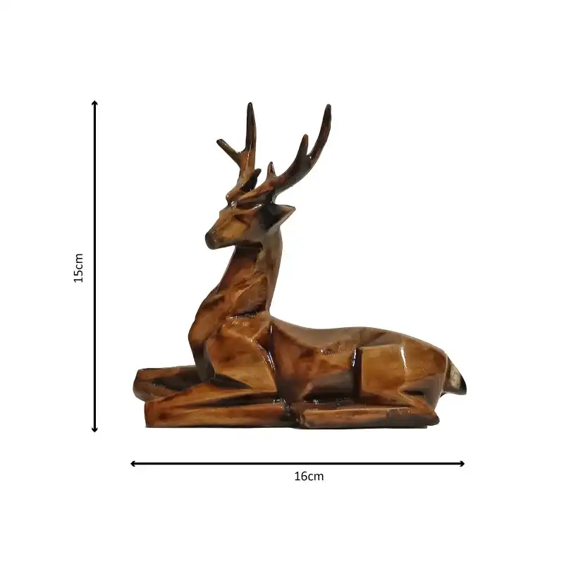 مجسمه دنیا دکوری سرمد مدل گوزن گرافیکی مجموعه 2 عددی