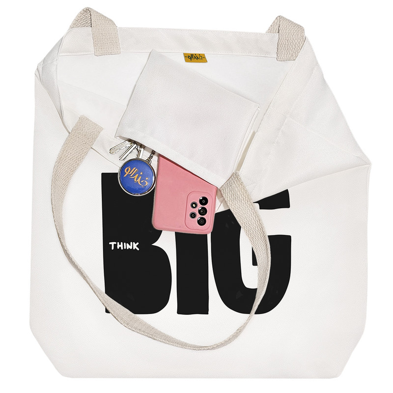 ساک خرید خندالو طرح بزرگ فکر کن کد 10311