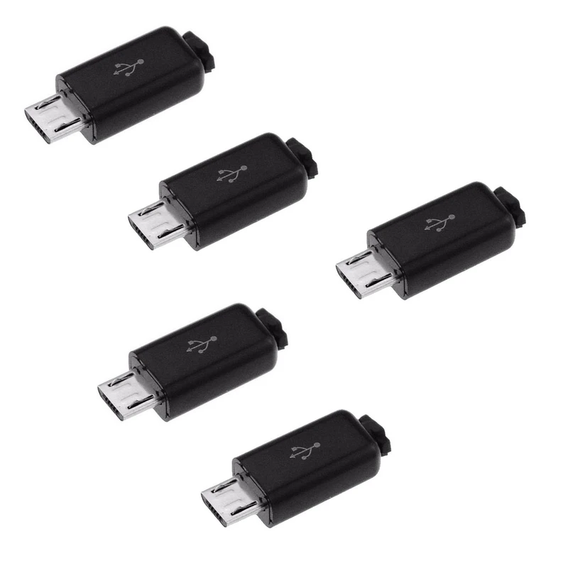 سوکت نری Micro USB مدل 4PIN بسته 5 عددی