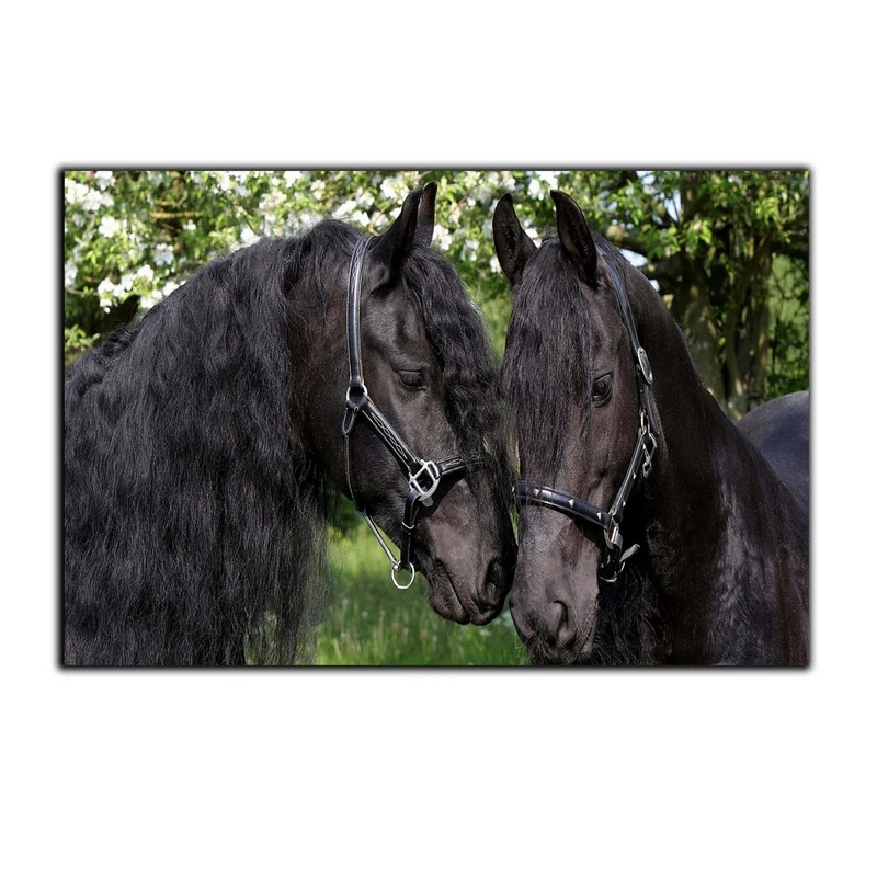 تابلو شاسی بکلیت طرح اسب مشکی مدل SH-7512