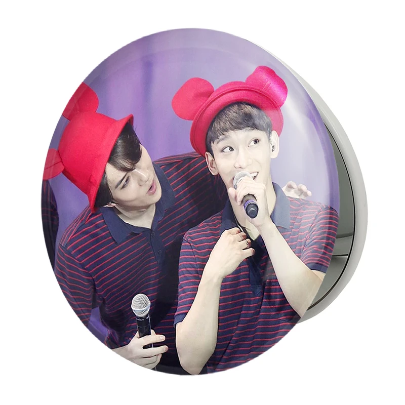 آینه جیبی خندالو طرح گروه اکسو EXO مدل تاشو کد 13589 