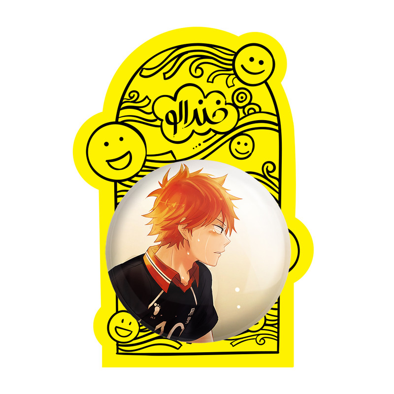 آینه جیبی خندالو طرح هیناتا شویو انیمه هایکیو Haikyu مدل تاشو کد 17749