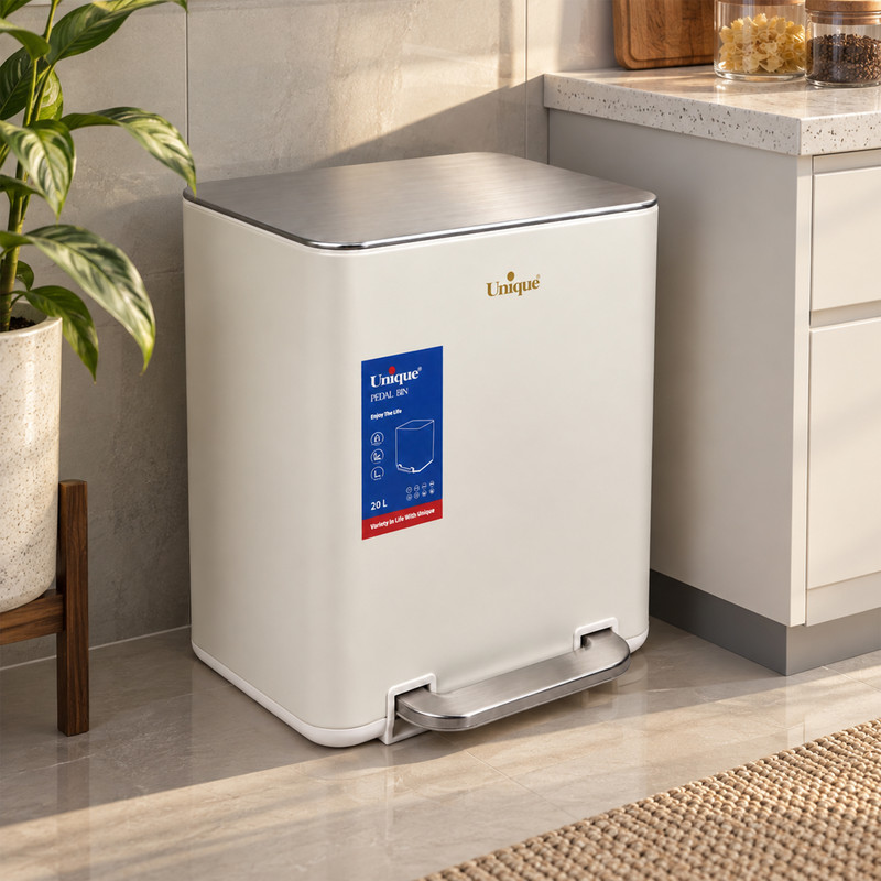 سطل زباله پدالی یونیک کد 4303 گنجایش 20 لیتر