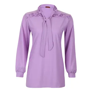 بلوز زنانه مدل رومیسا کد 2704 رنگ یاسی