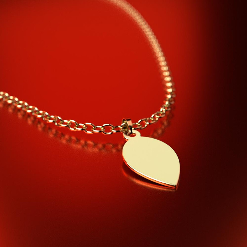 آویز گردنبند طلا 18 عیار زنانه مدوپد مدل اشک کد PA1-13153