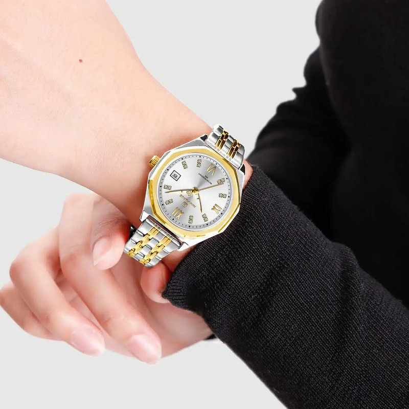 ساعت مچی عقربه ای زنانه نیوی فورس مدل تاریخدار کد NF5052