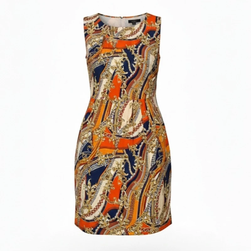 پیراهن یقه گرد زنانه مدل گلدار