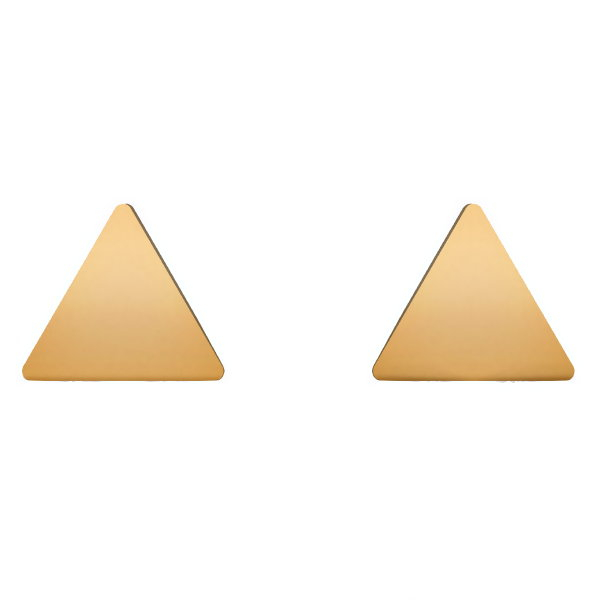 گوشواره طلا 18 عیار زنانه آمانژ مدل مثلث