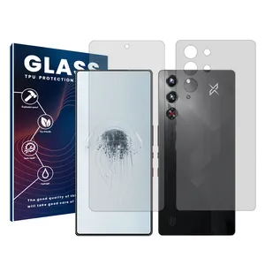 Glass Resistant model transparent screen protector suitable for ZTE nubia RedMagic 10 Pro mobile phone Along with the phone back protector 
