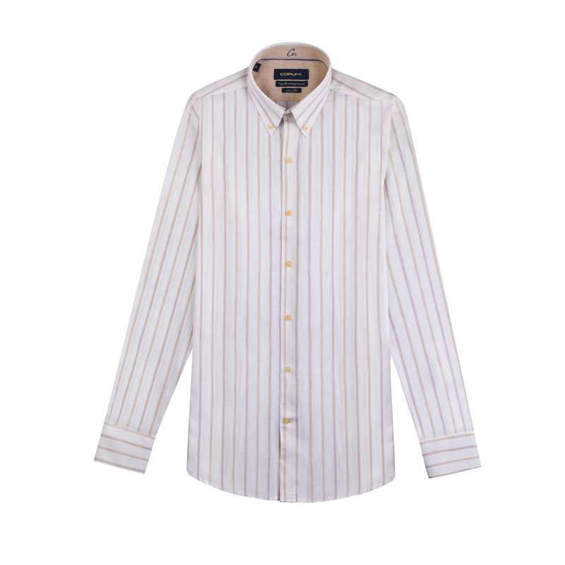 پیراهن آستین بلند مردانه کروم مدل لینن 2210111