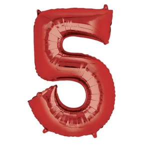 بادکنک فویلی طرح عدد 5