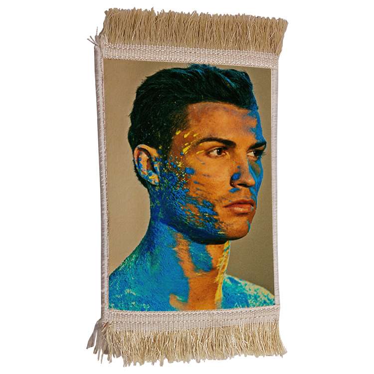 فرش ماشینی دیوارکوب مدل رونالدو کد 412