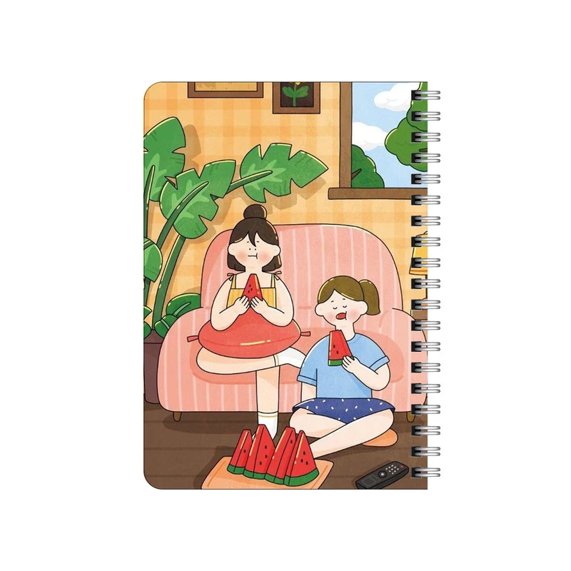 دفترچه یادداشت بامبیلیپ مدل چوبی طرح هندوانه خوران کد 8929074