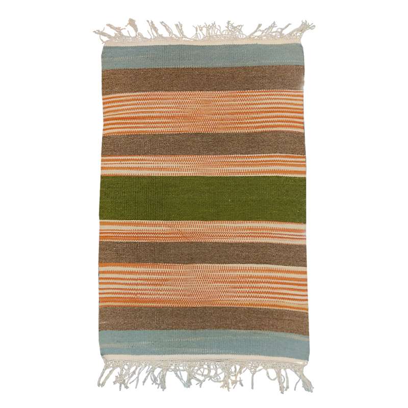 گلیم دستباف نیم متری مدل رومیزی کد 3014