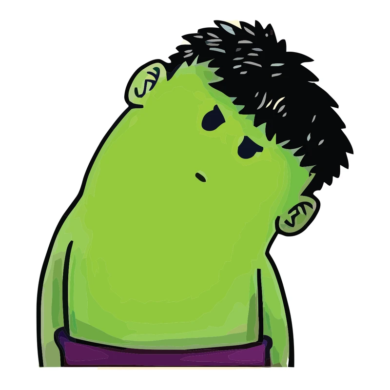 برچسب لپ تاپ پویا مارکت طرح هالک کد 3075