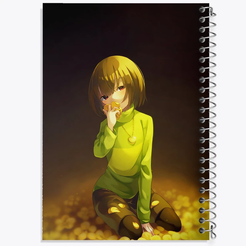 دفتر ژورنال نویسی 50 برگ خندالو مدل نقطه ای طرح بازی آندرتیل (Undertale) کد 31719
