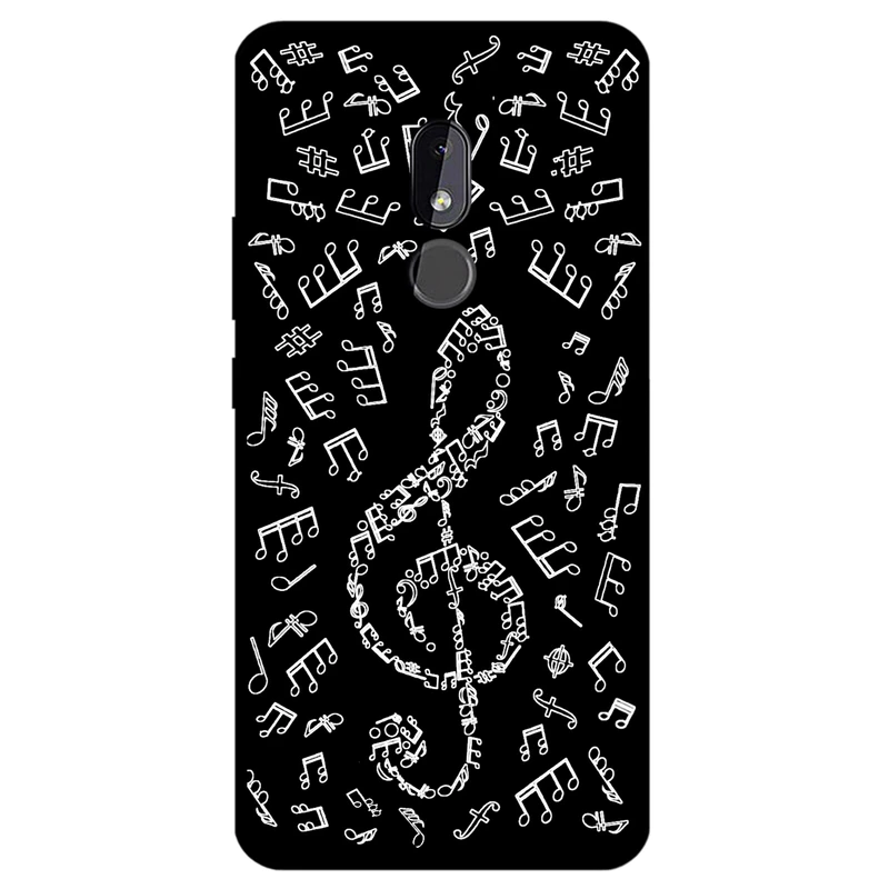 کاور مگافون طرح نوت موسیقی مدل 1370 مناسب برای گوشی موبایل نوکیا C3     