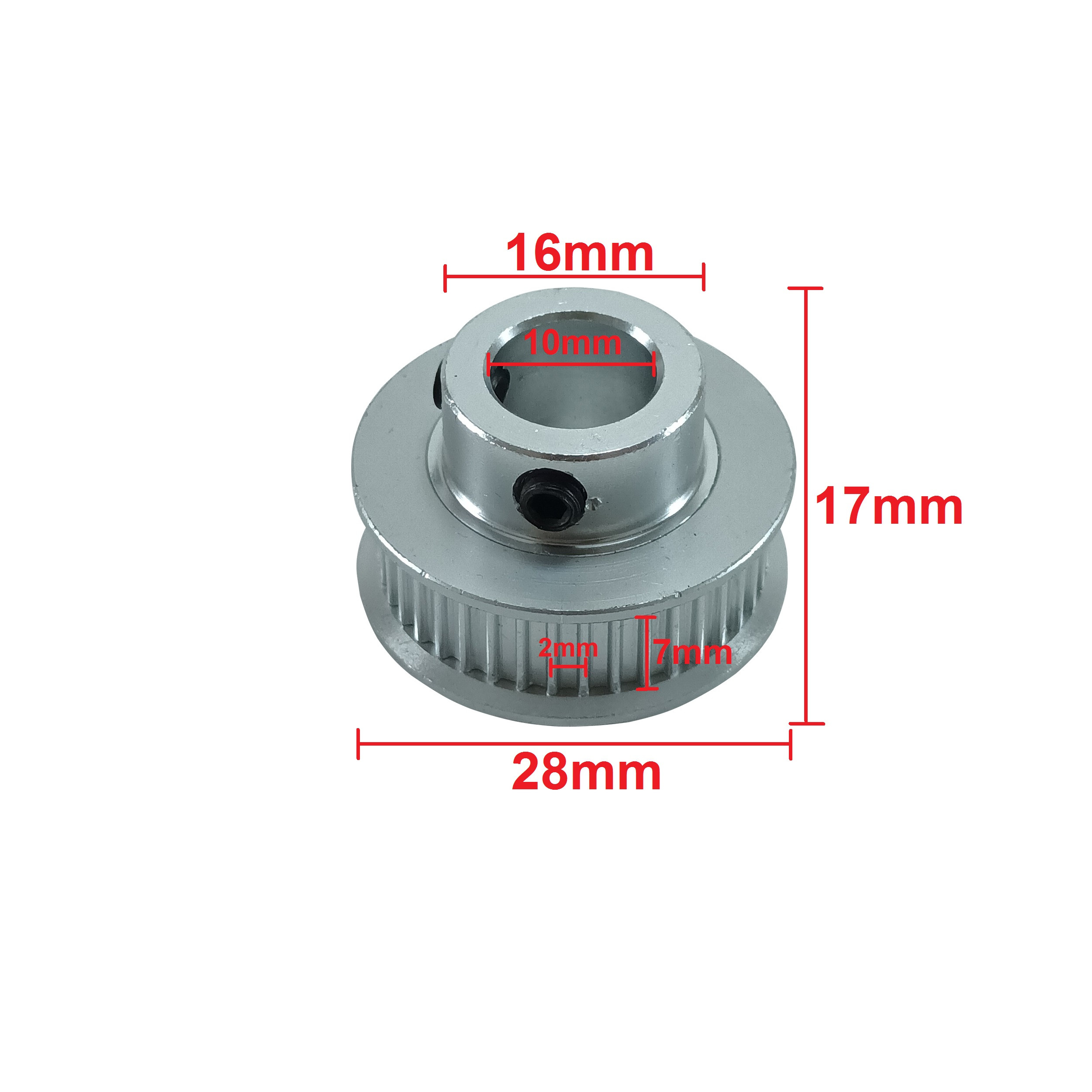 چرخ ربات مدل فولی کد 40T-GT2-B10mm