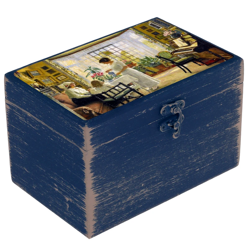 جعبه هدیه دست‌ساز مدل هنری طرح عصرانه انگلیسی کد WB029